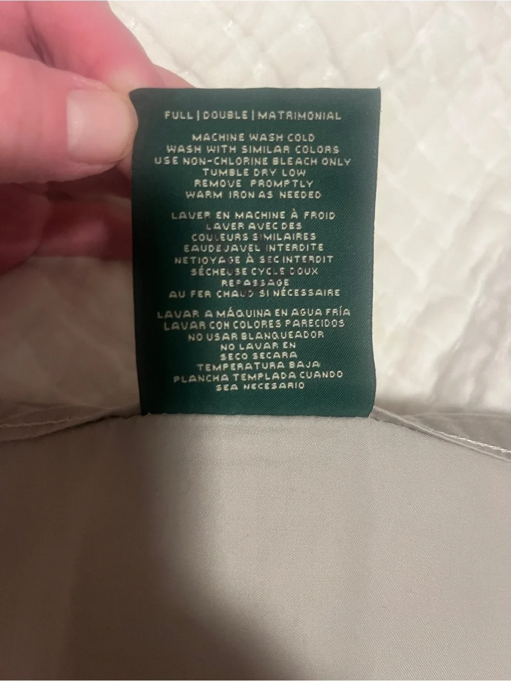 Ralph Lauren 100% Cotton “Dove Grey” Flat Sheet in Size: FULL DOUBLE.